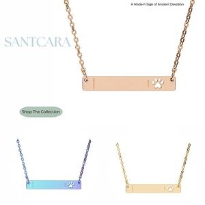 SENYAL dog print necklace